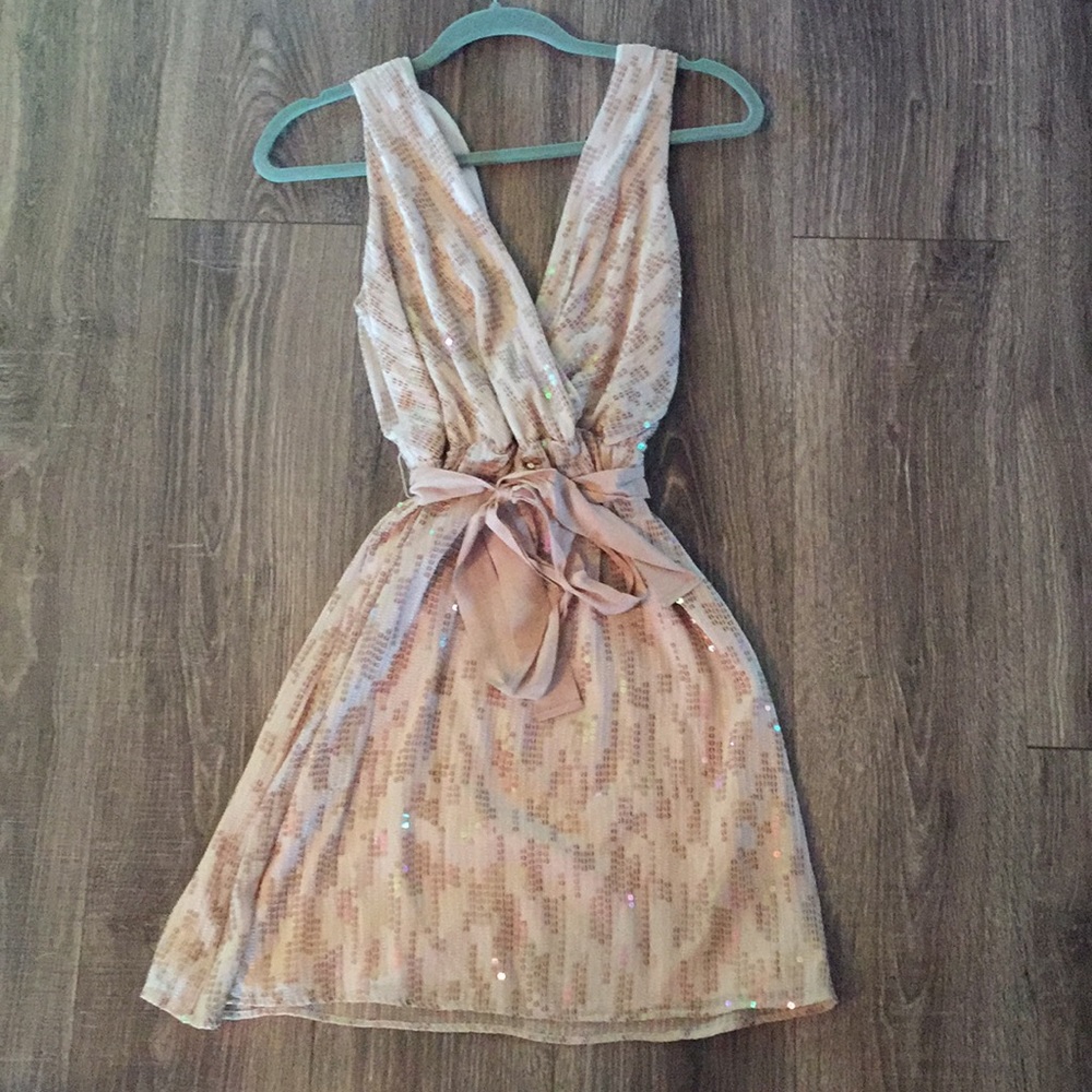 Gold Sequined Party Dress!